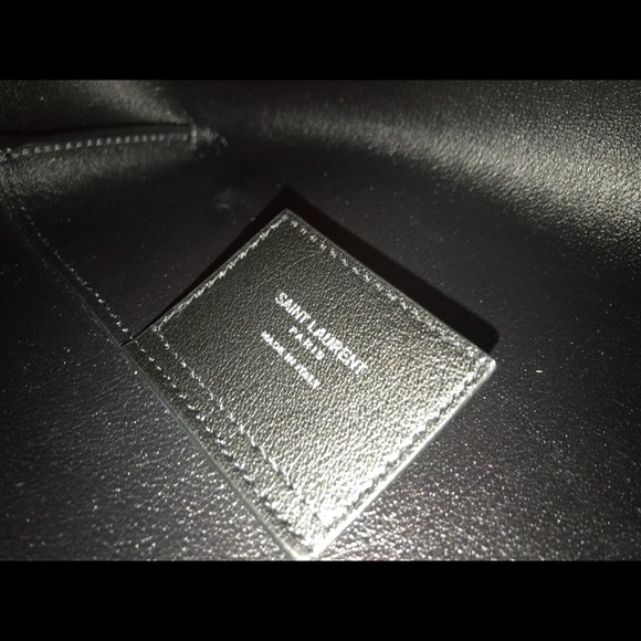 Saint Laurent E/W Leather Tote Leopard Spot Pouch - Picture 6 of 7